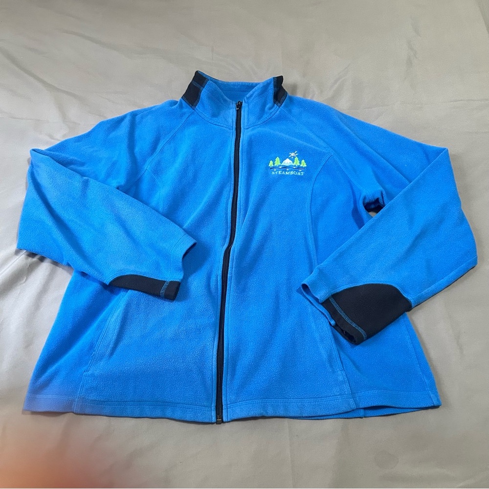 Blue fleece jacket